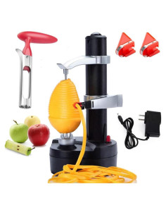 Pelador Eléctrico AIHANCH 2 en 1 con Descorazonador de Manzanas