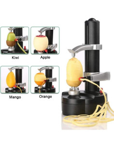 Pelador Eléctrico AIHANCH 2 en 1 con Descorazonador de Manzanas 2