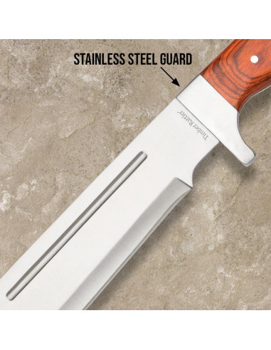 Machete Timber Rattler Bestia de la Jungla 47.6 cm Acero Inoxidable