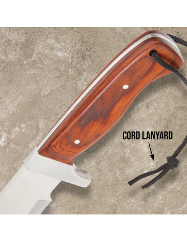 Machete Timber Rattler Bestia de la Jungla 47.6 cm Acero Inoxidable