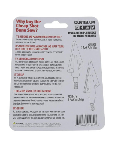 Sierra de Hueso Cold Steel CS-CSBH7S 125 Gr Micro Serrado