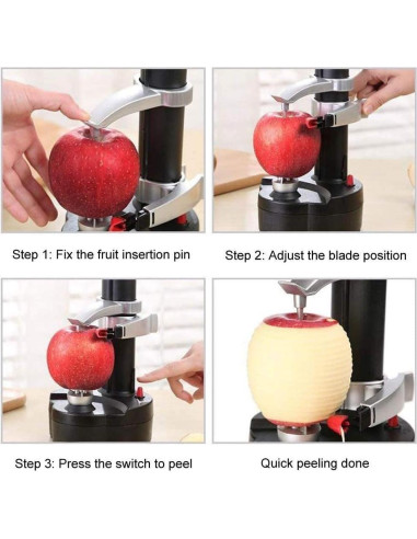 Pelador Eléctrico AIHANCH 2 en 1 con Descorazonador de Manzanas