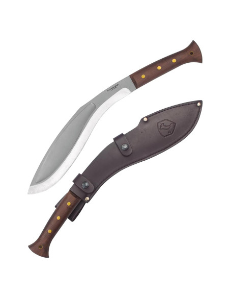 Machete Táctico Condor Kukri 48 cm con Mango de Nogal