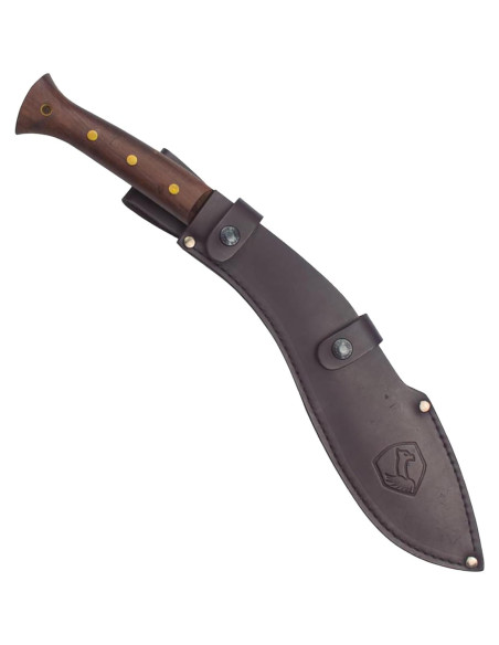 Machete Táctico Condor Kukri 48 cm con Mango de Nogal