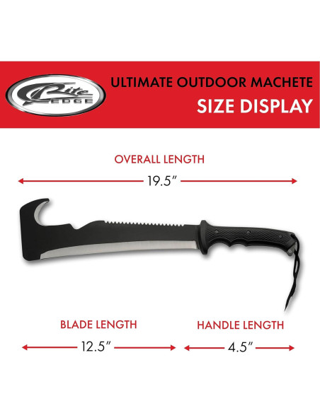 Machete de Supervivencia Szco Supplies 49.5 cm con Funda