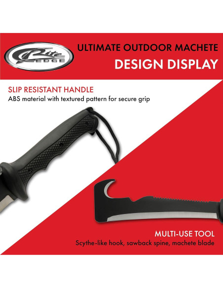 Machete de Supervivencia Szco Supplies 49.5 cm con Funda