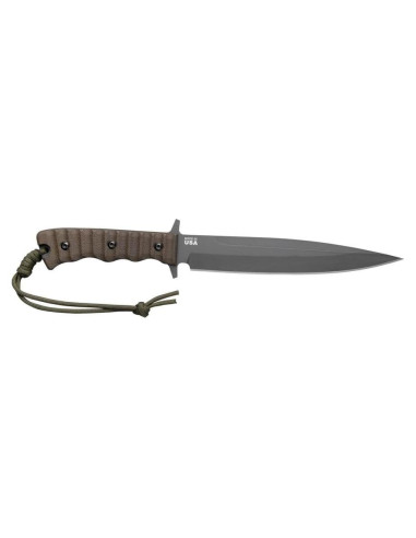 Cuchillo de Caza TOPS 19 cm Acero al Carbono con Funda