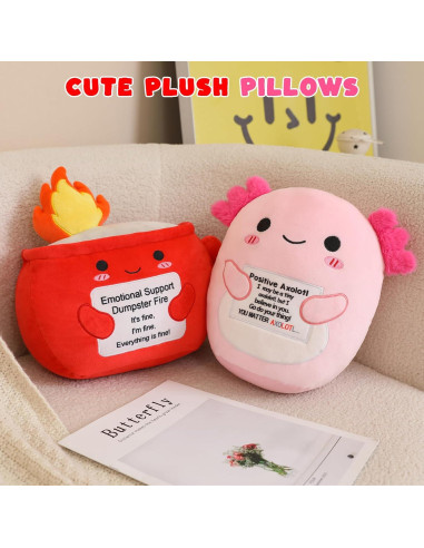 Peluches Axolote TOYSYM 24.89 cm Suave y Motivacional