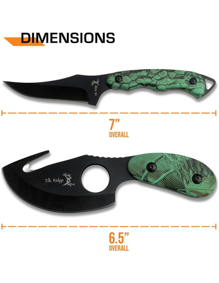 Set de Cuchillos de Caza Elk Ridge ER-300CA 2 Piezas Camo
