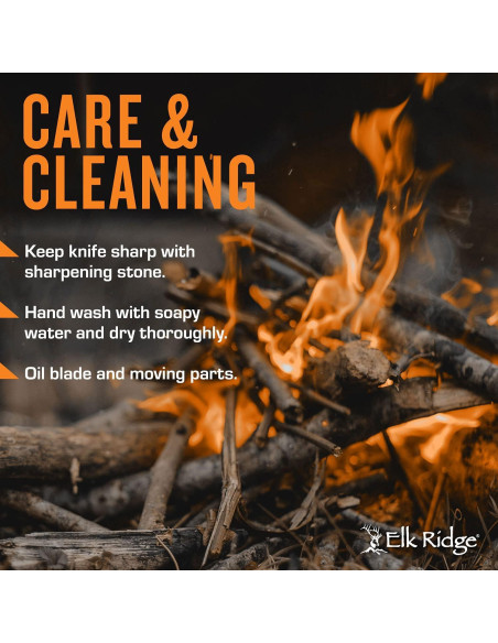 Set de Cuchillos de Caza Elk Ridge ER-300CA 2 Piezas Camo