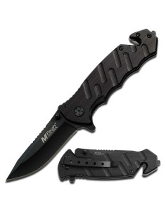 Cuchillo de Rescate Táctico MTech MT-424BK Negro 8.3cm