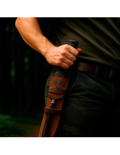 Funda de Cuero Genuino MWC para Machete 18" Marrón Oscuro 2