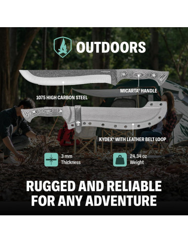 Machete de Camping Condor Tool & Knife Lobo 30.5cm Acero