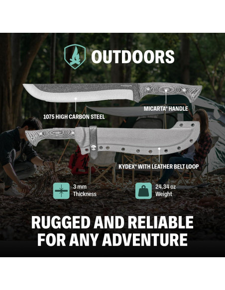 Machete de Camping Condor Tool & Knife Lobo 30.5cm Acero