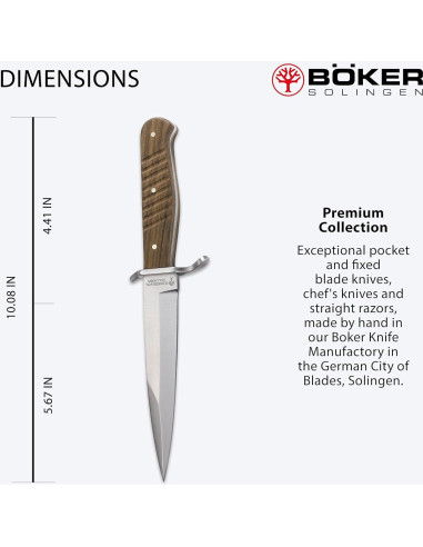 Cuchillo de Trinchera Boker 121918 con Hoja de 14.3 cm