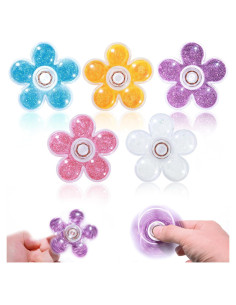 Spinner Antiestrés SCIONE 5Pack con Brillo Colorido 100g