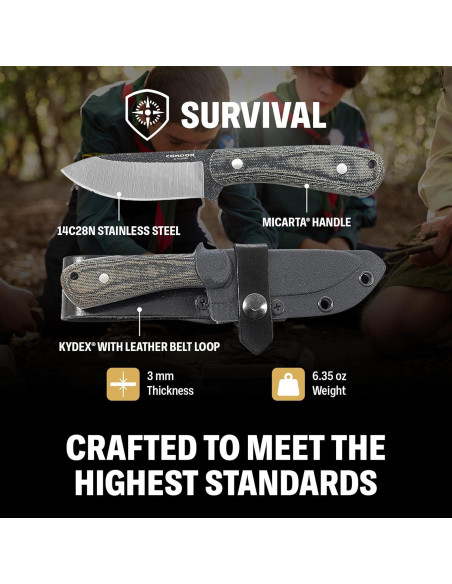 Cuchillo Fijo Ceres Condor Tool & Knife 9.11 cm Acero Inoxidable