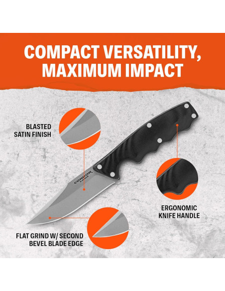 Cuchillo de Caza Condor Credo CTK11935SS - Acero Inoxidable 8.97 cm