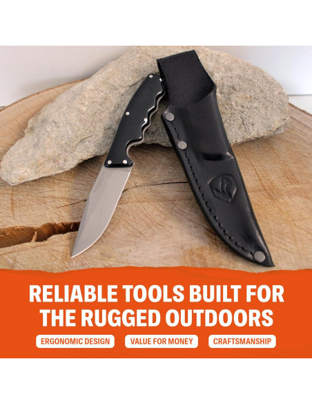 Cuchillo de Caza Condor Credo CTK11935SS - Acero Inoxidable 8.97 cm