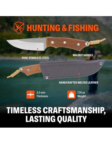 Cuchillo de Caza Condor Tool & Knife CTK1164254C - Acero 440C