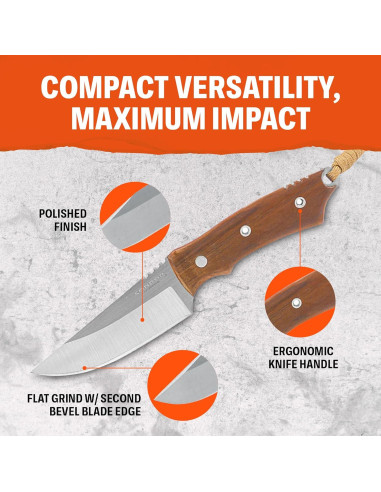 Cuchillo de Caza Condor Tool & Knife CTK1164254C - Acero 440C