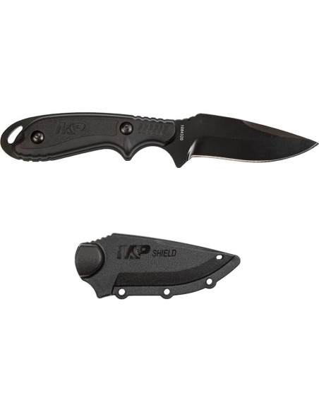 Cuchillo de hoja fija Smith & Wesson M&P Shield 19.1cm Negro