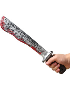 Set 2 Piezas Cuchillo y Machete Sangriento EmoAunty 43 cm 2