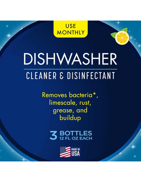 Limpiador de Lavavajillas Glisten 340 ml Pack de 3 - Elimina Cal y Grasa