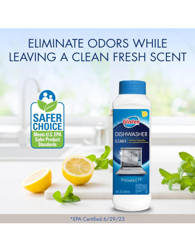 Limpiador de Lavavajillas Glisten 340 ml Pack de 3 - Elimina Cal y Grasa