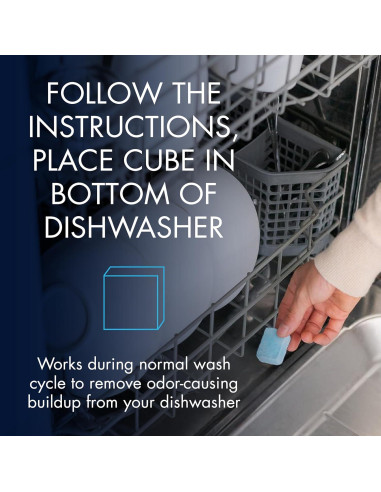 Limpiador y Desodorante para Lavavajillas Glisten - 9 Tabletas Aroma Limón