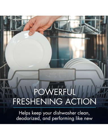 Limpiador y Desodorante para Lavavajillas Glisten - 9 Tabletas Aroma Limón