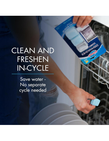 Limpiador y Desodorante para Lavavajillas Glisten - 9 Tabletas Aroma Limón