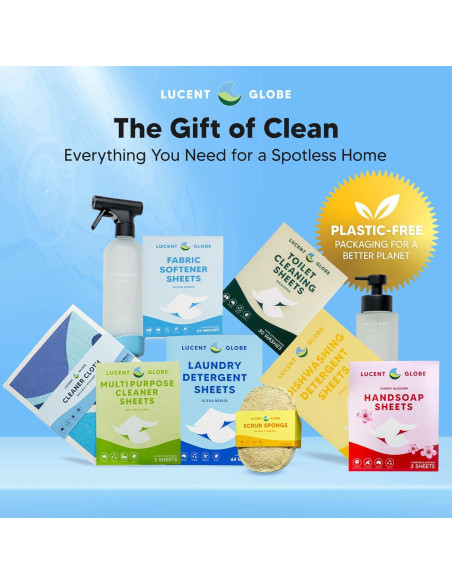 Hojas de detergente para lavavajillas Lucent Globe 64 unidades