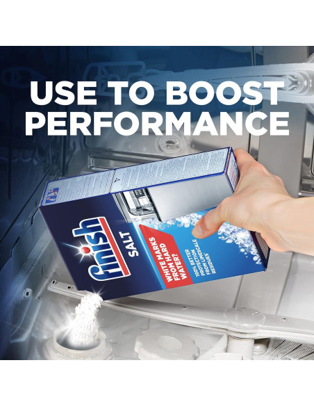 Sal de Lavavajillas Finish 4kg - Previene Cal y Residuo Blanco