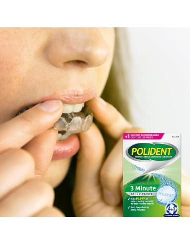 Tabletas Limpiadoras de Dentaduras Polident 3 Minutos - 252 Unidades