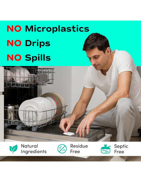 Hojas de Detergente Ecológicas Zero Trace - 60 Cargas Sin Fragancia