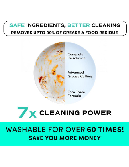 Hojas de Detergente Ecológicas Zero Trace - 60 Cargas Sin Fragancia