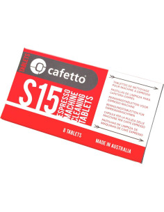 Tabletas de Limpieza S15 Cafetto - Blíster 8 Tabletas 1.5g 2