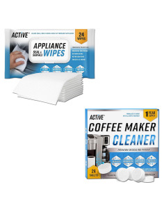 Paquete de Limpieza ACTIVE: 24 Tabletas y 24 Toallitas
