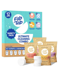 Kit de Limpieza Fab Tab - 12 Tabletas Ecológicas Sin Plástico