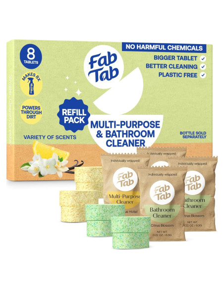 Tabletas de Recarga Limpiador Multiusos Fab Tab - 6x 500 ml