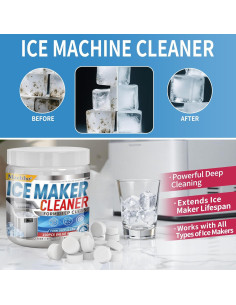 100 Tabletas Limpiadoras para Máquinas de Hielo Maebho 2