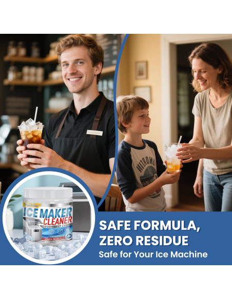 100 Tabletas Limpiadoras para Máquinas de Hielo Maebho