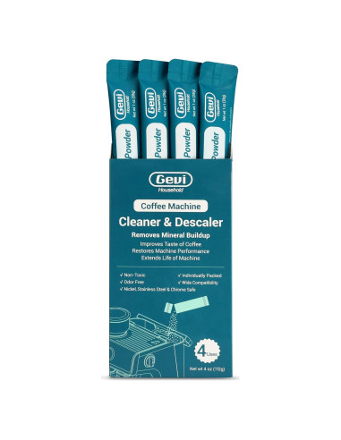 Limpiador de Cafetera Gevi 130g - Polvo Orgánico Ácido Cítrico