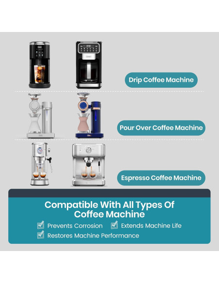 Limpiador de Cafetera Gevi 130g - Polvo Orgánico Ácido Cítrico