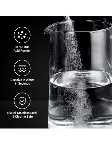 Limpiador de Cafetera Gevi 130g - Polvo Orgánico Ácido Cítrico