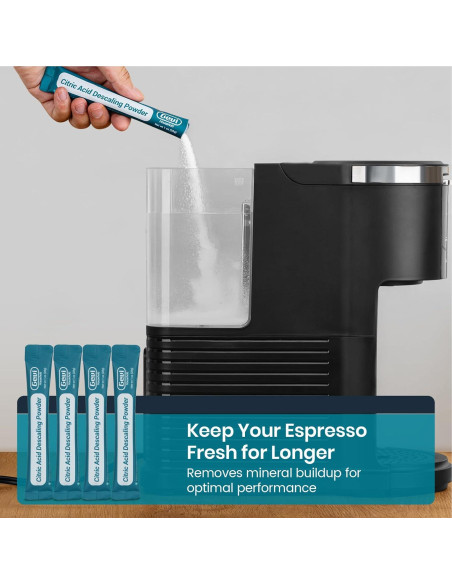 Limpiador de Cafetera Gevi 130g - Polvo Orgánico Ácido Cítrico