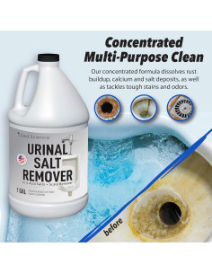 Removedor de Sal de Urinal Allied Science 3.78 L - Elimina Olores 2