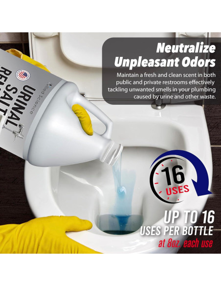 Removedor de Sal de Urinal Allied Science 3.78 L - Elimina Olores