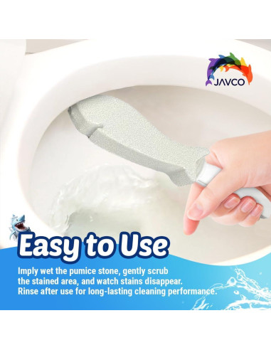 2 Piezas de Piedra Pómez JAVCO para Limpieza de Inodoro
